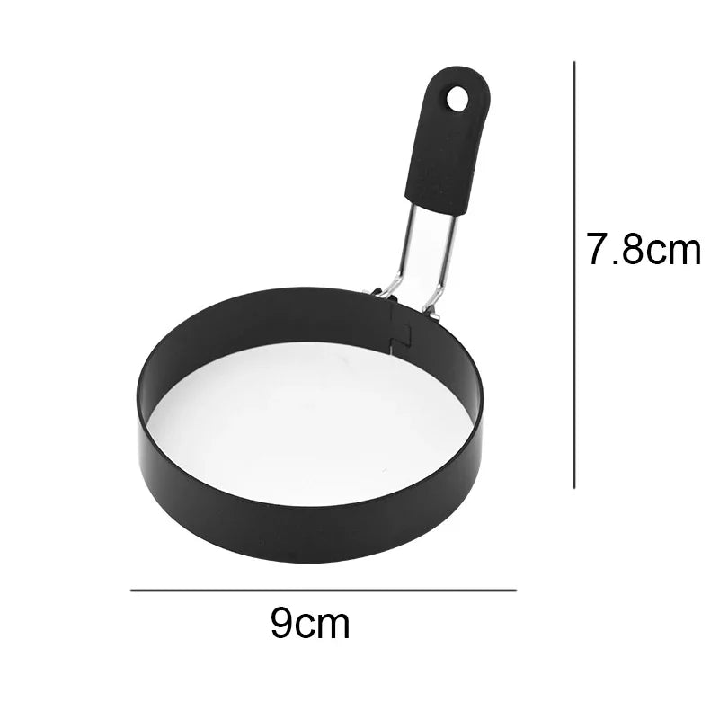 Anti-scald Egg Fried Ring Professional Stainless Steel Nonstick Round Pancake Mold Cooking Egg Mould Breakfast Sandwich Tools - Vaxicy