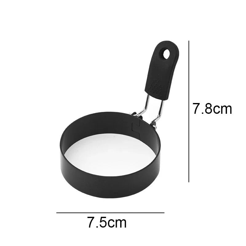 Anti-scald Egg Fried Ring Professional Stainless Steel Nonstick Round Pancake Mold Cooking Egg Mould Breakfast Sandwich Tools - Vaxicy