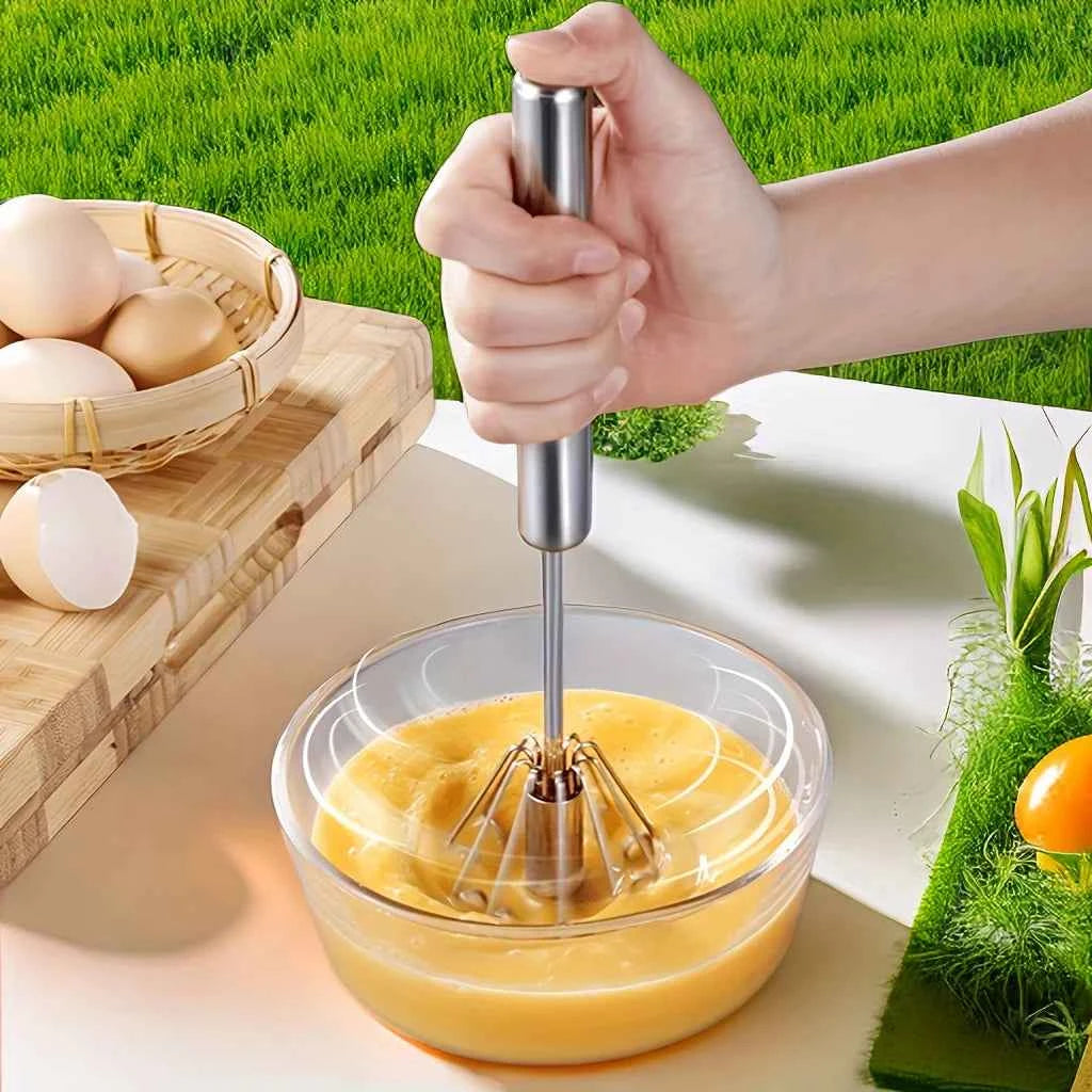 Stainless Steel Egg Beater for Effortless Mixing, Stirring, and Beating in Kitchen Baking