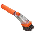 Refillable Liquid Cleaning Brush Kitchen Bowl Scrubber Cleaning Sponge Long Handle Dispenser Cleaner Tool Pot Brush Artifact - Vaxicy