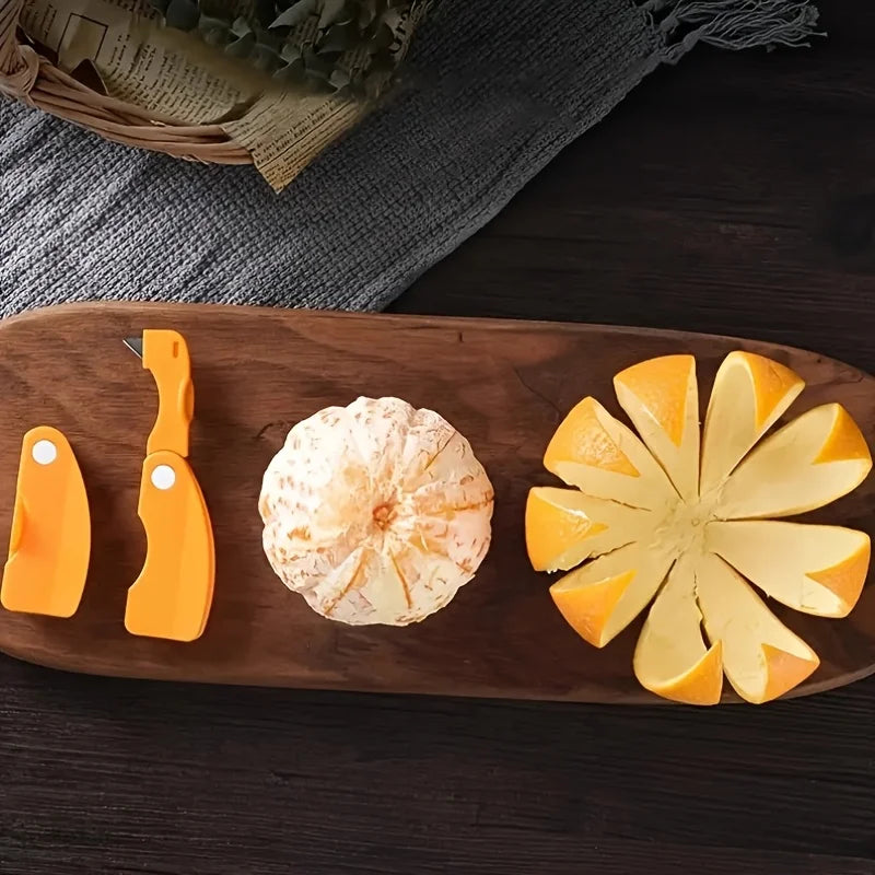 1PC peeler, plastic folding handle fruit peeler tool, vegetable and fruit cutter, creative lemon and grapefruit peeler, kitchen - Vaxicy