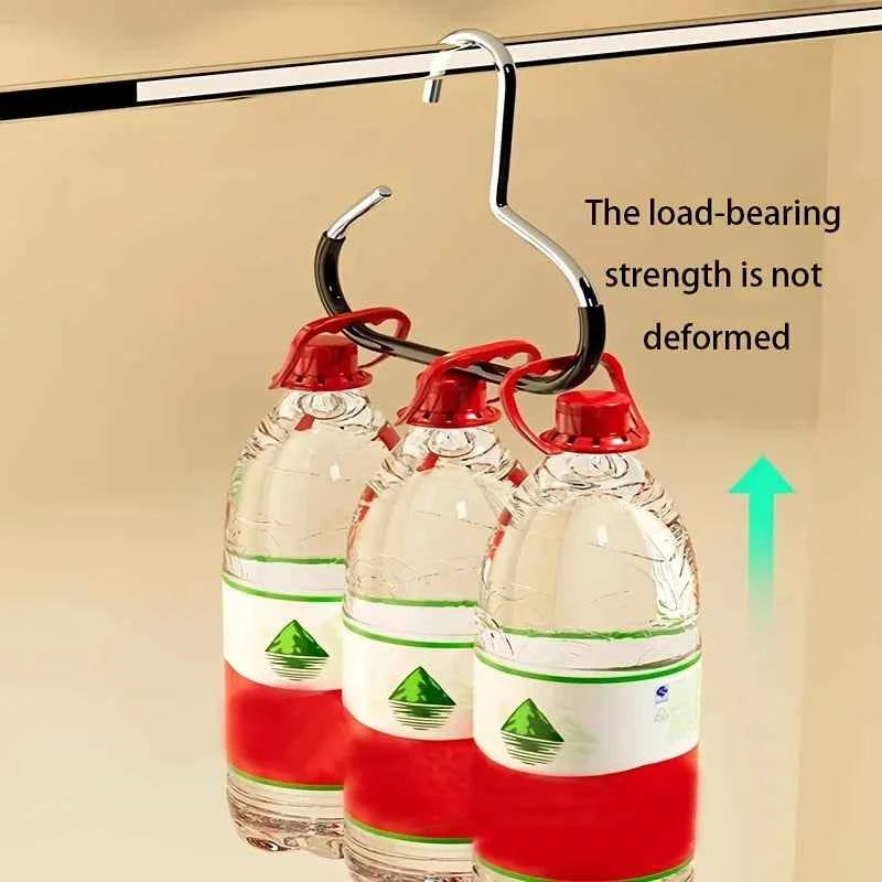 1/2/5pcsVersatile Manganese Steel Round Hook - Perfect for Hats, Ties, Scarves & Bags, Strong Load-Bearing, Non-Deformable