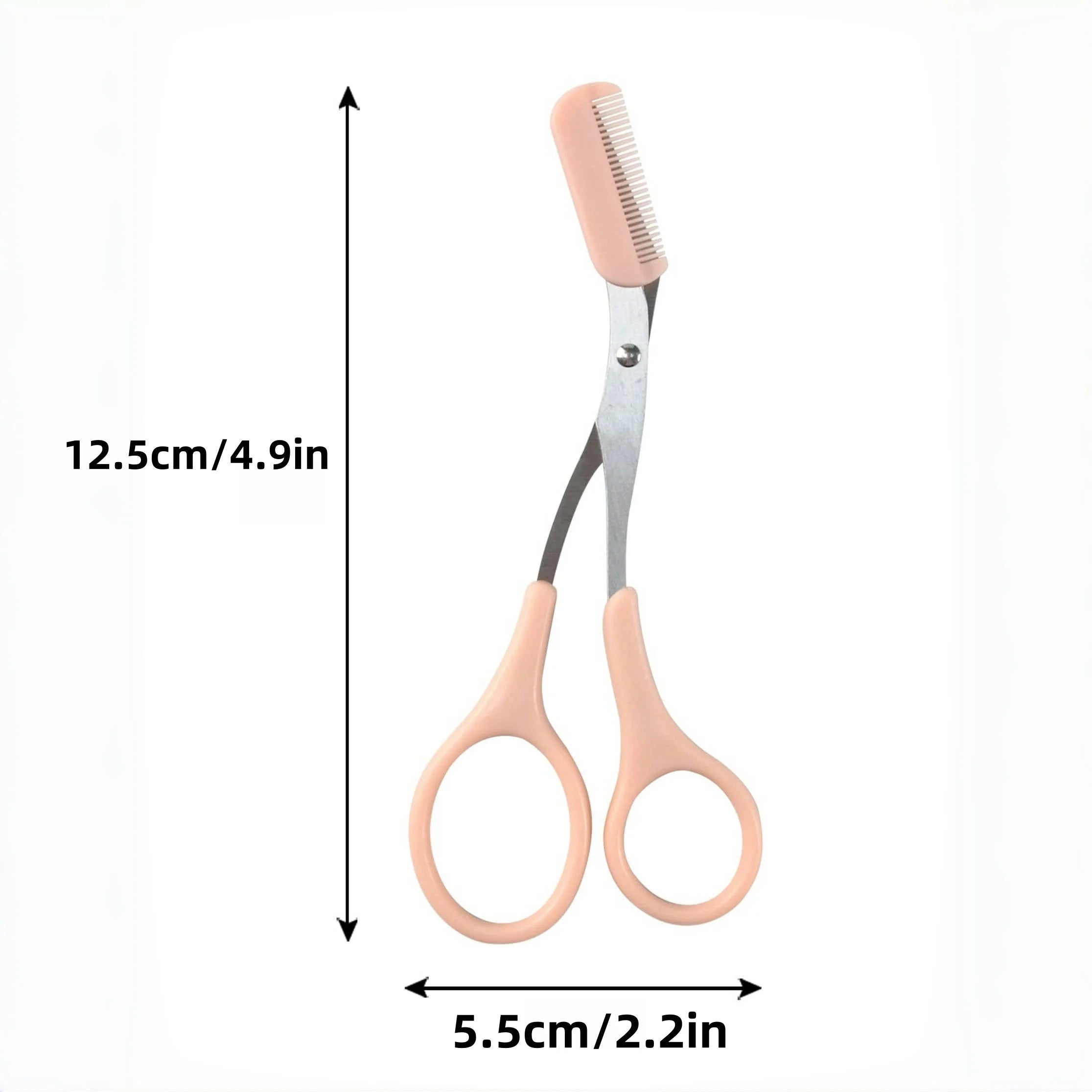 Eyebrow Trimming Scissors with Comb