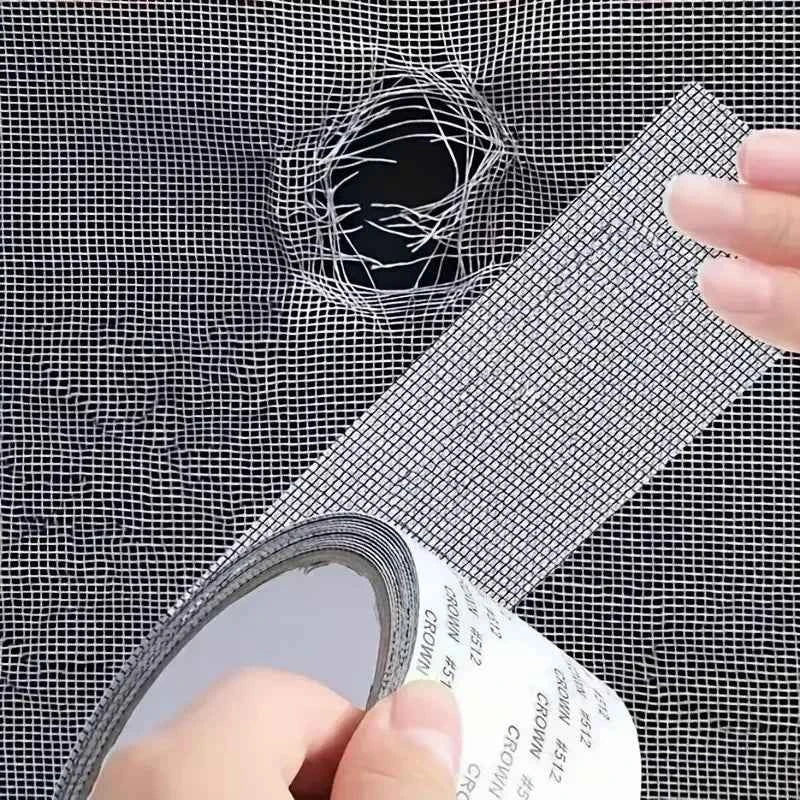 Mosquito Net Window Screen Repair - Easy-to-Apply Waterproof Self-Adhesive Mesh Patch