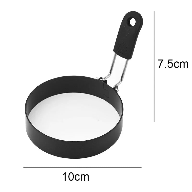 Anti-scald Egg Fried Ring Professional Stainless Steel Nonstick Round Pancake Mold Cooking Egg Mould Breakfast Sandwich Tools - Vaxicy