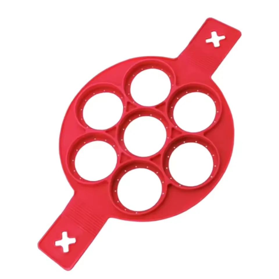 7-Hole Silicone Pancake & Egg Mold