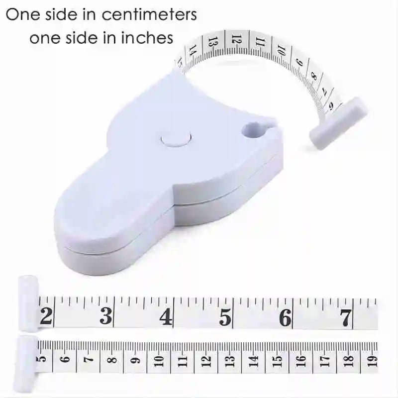 Portable Fitness Telescopic Health Tape Measure With Handle Torch Y-shaped Tape Measure Waist Circumference Tape Measure - Vaxicy