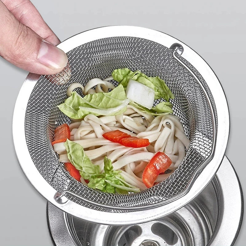 Stainless Steel Sink Strainer - Thickened Anti Clog Drain Filter, Universal Leak Proof Mesh for Sink Basket Debris Catcher