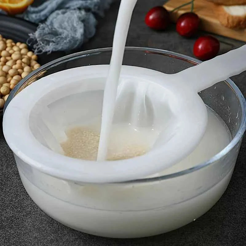 500-Count Ultra Fine Mesh Filter| Reusable Hanging Sieve for Home Brewing, Kitchen, Juice and Flour Straining, Food Strainer
