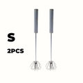 Stainless Steel Egg Beater Durable Semi-Automatic Mixer for Effortless Egg Cream Mixing Stirring and Beating for Kitchen Baking - Vaxicy