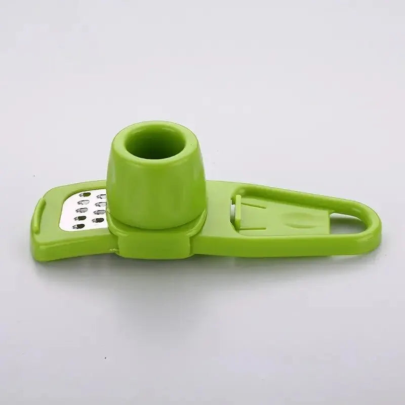 1 Pack Mini Garlic Grinder Creative Garlic Press Kitchen Garlic Mash Manual Garlic Mashing Green Kitchen Gadgets - Vaxicy