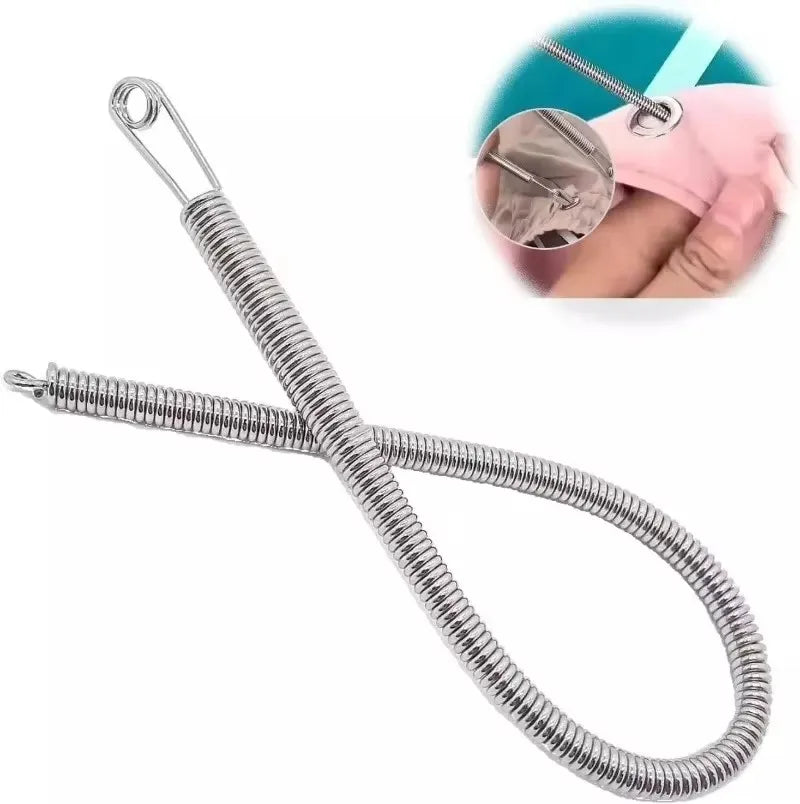Bendable Drawstring Threader Clip for Pants and Hoodies - Flexible Elastic Band Lace Cord DIY Sewing Accessory - Vaxicy