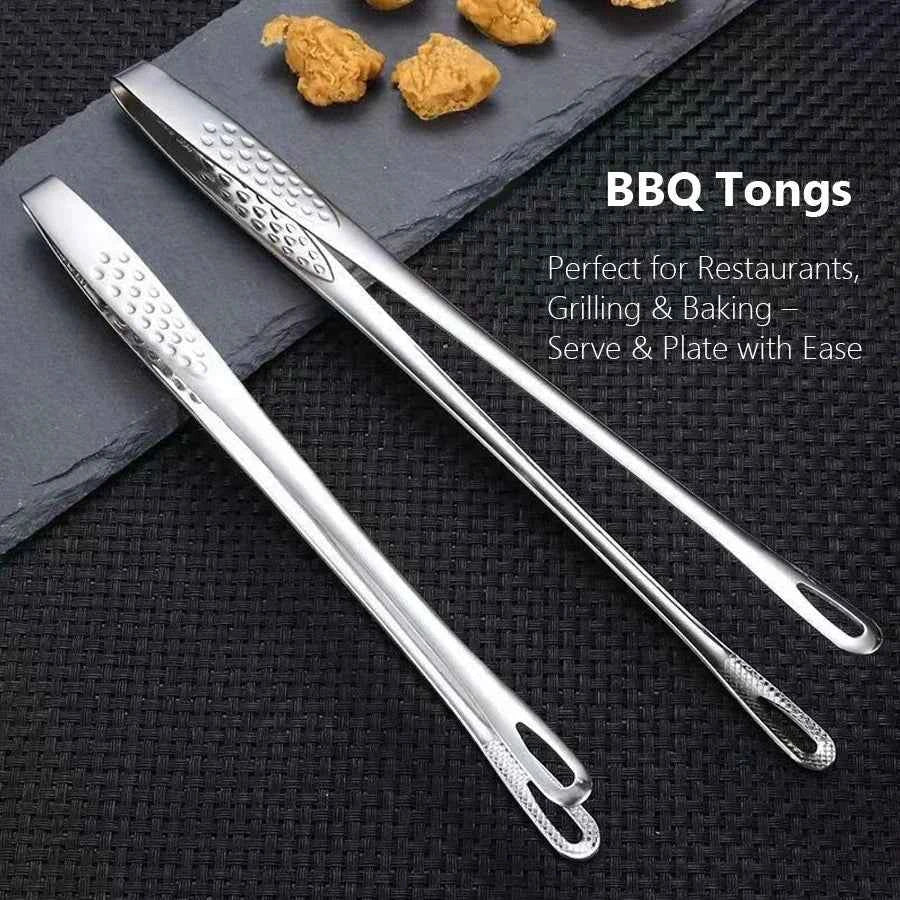 Stainless Steel BBQ & Kitchen Tongs