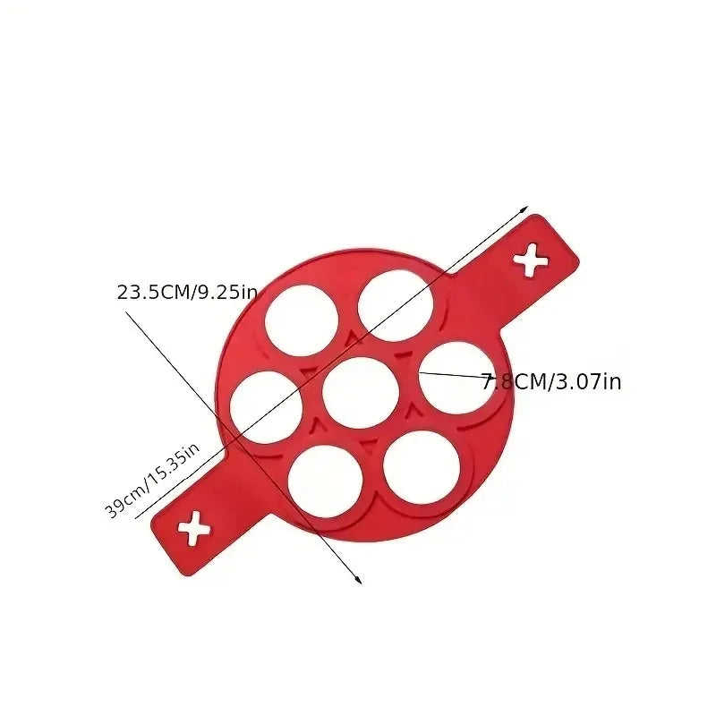 7-Hole Silicone Pancake & Egg Mold