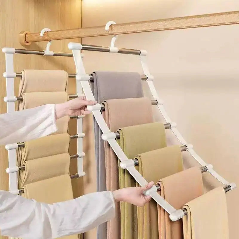 Multi-Layer Space-Saving Pants Hanger