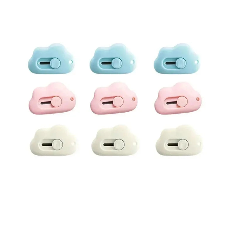 Cute Rabbit Cloud Color Mini Portable Paper Cutting Machine - Practical Razor Blade Office Stationery