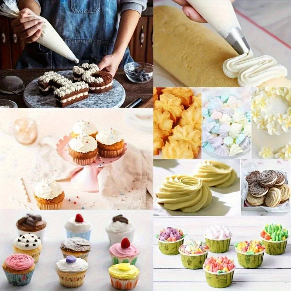 Disposable Pastry Piping Bags - 100 Pack
