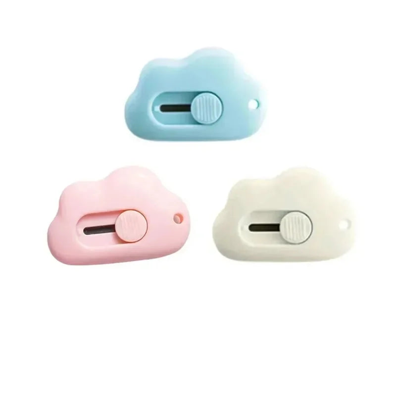 Cute Rabbit Cloud Color Mini Portable Paper Cutting Machine - Practical Razor Blade Office Stationery