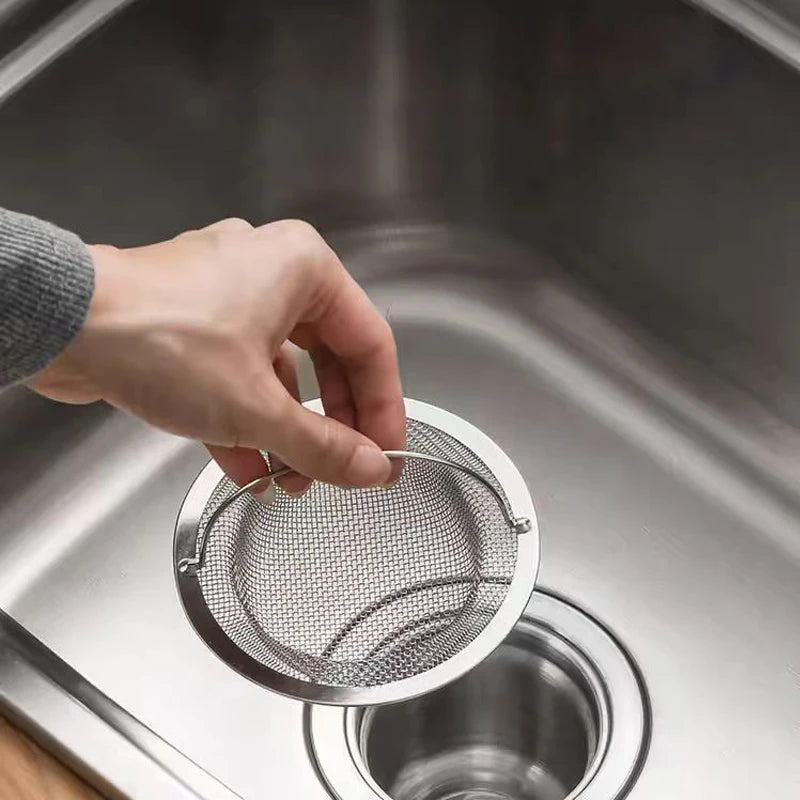 Stainless Steel Sink Strainer - Thickened Anti Clog Drain Filter, Universal Leak Proof Mesh for Sink Basket Debris Catcher