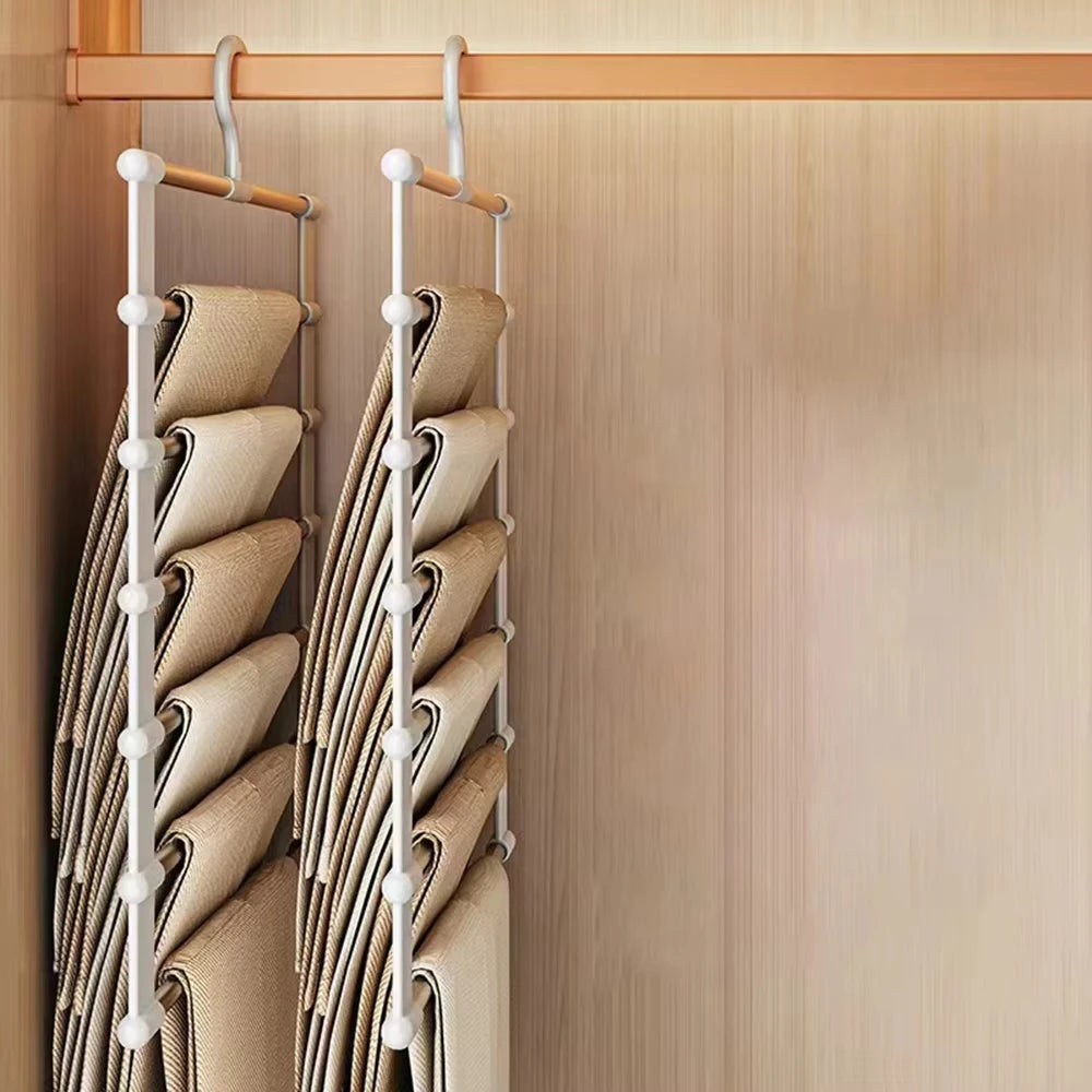 Multi-Layer Space-Saving Pants Hanger