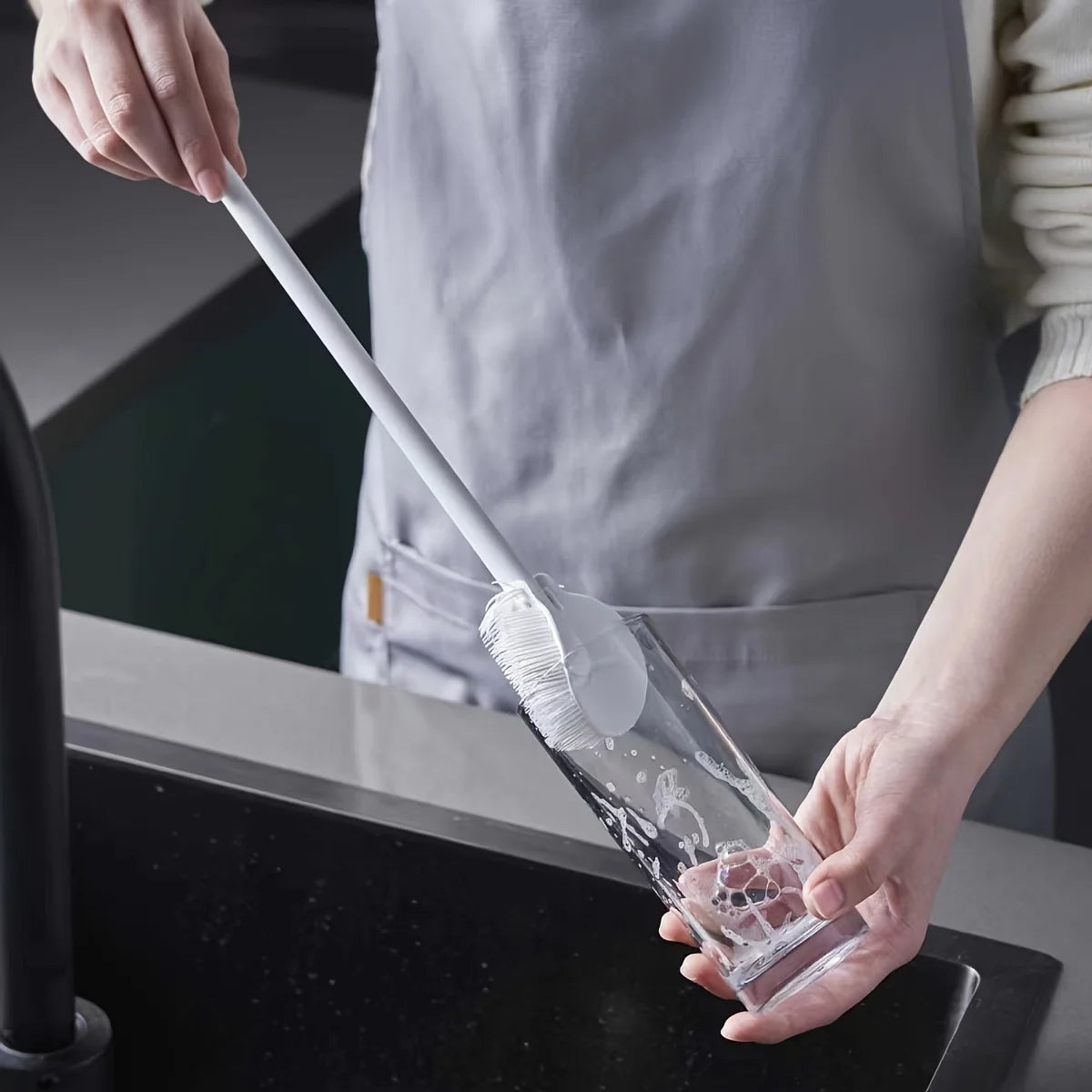 Foldable 360 Degree Silicone Bottle Brush