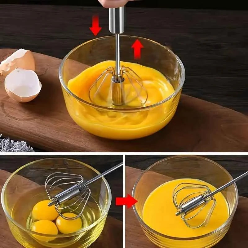 Stainless Steel Egg Beater for Effortless Mixing, Stirring, and Beating in Kitchen Baking