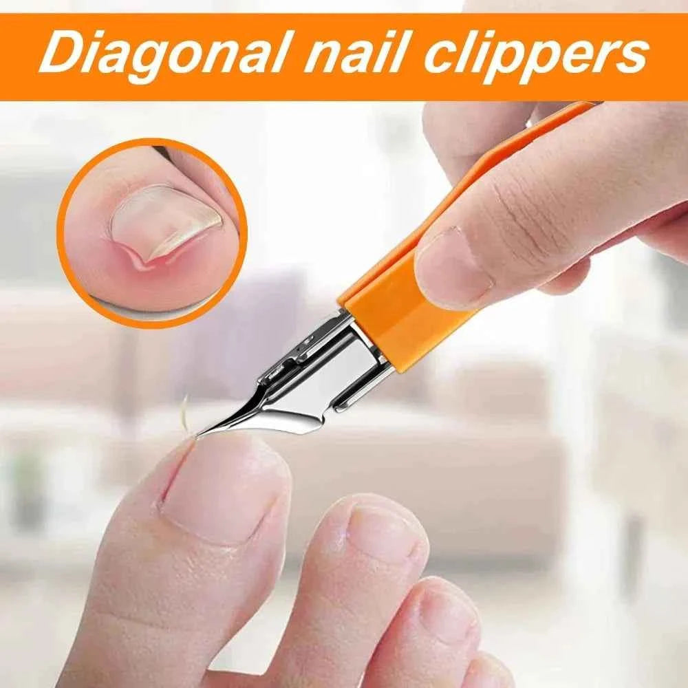 Premium 25 Degree Slant Edge Nail Clipper for Ingrown Toenails - Precision Trimming Made Easy