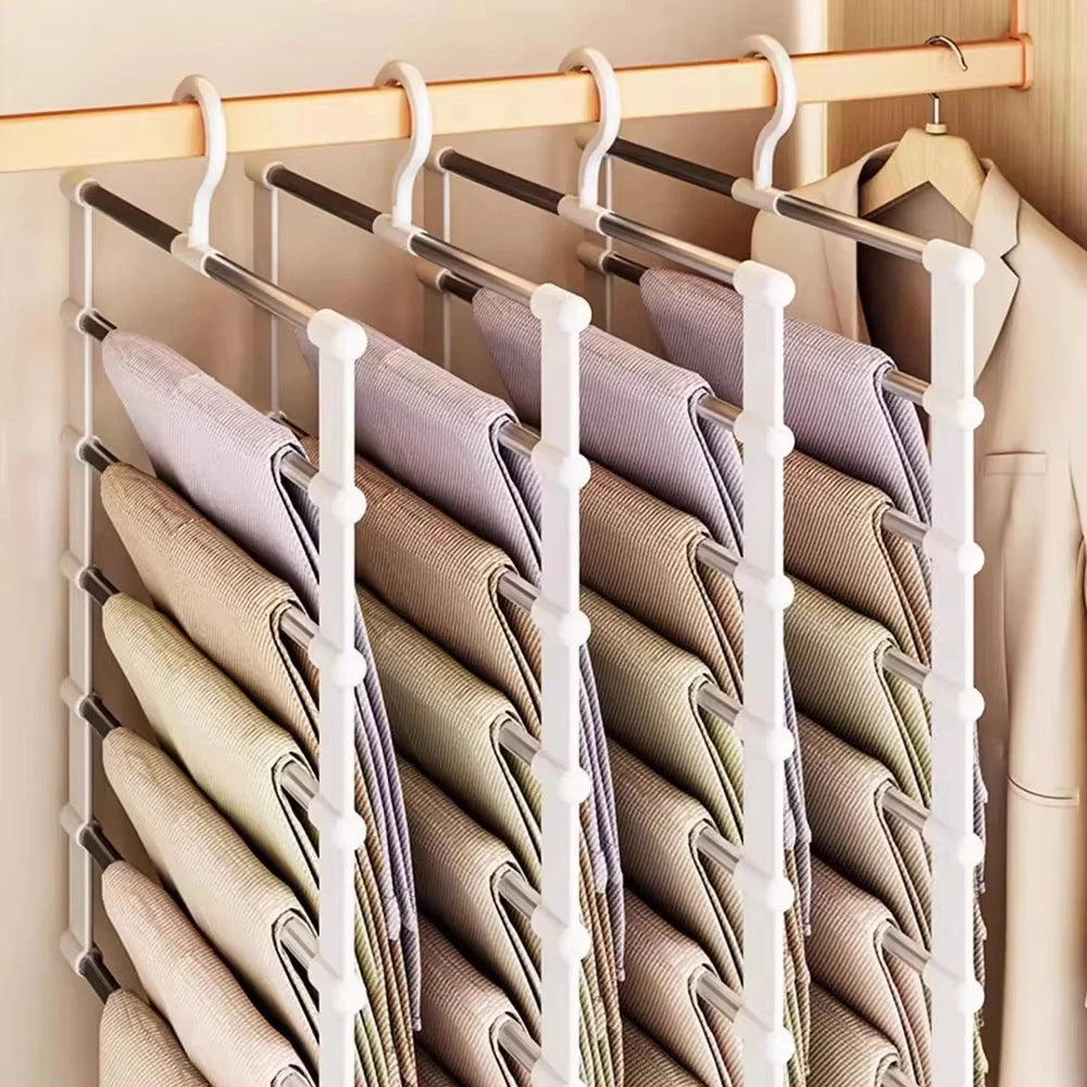 Multi-Layer Space-Saving Pants Hanger