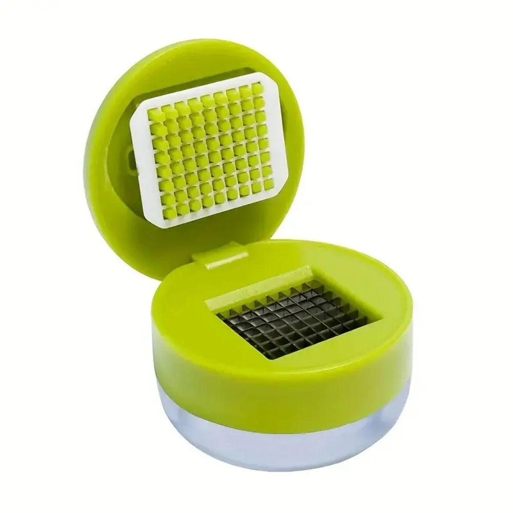 1pc Multifunctional Garlic Press Manual Mincer， ABS and Stainless Steel Garlic Slicer Handheld Ginger Masher with Storage Case - Vaxicy