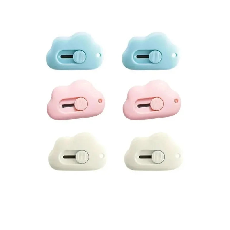 Cute Rabbit Cloud Color Mini Portable Paper Cutting Machine - Practical Razor Blade Office Stationery