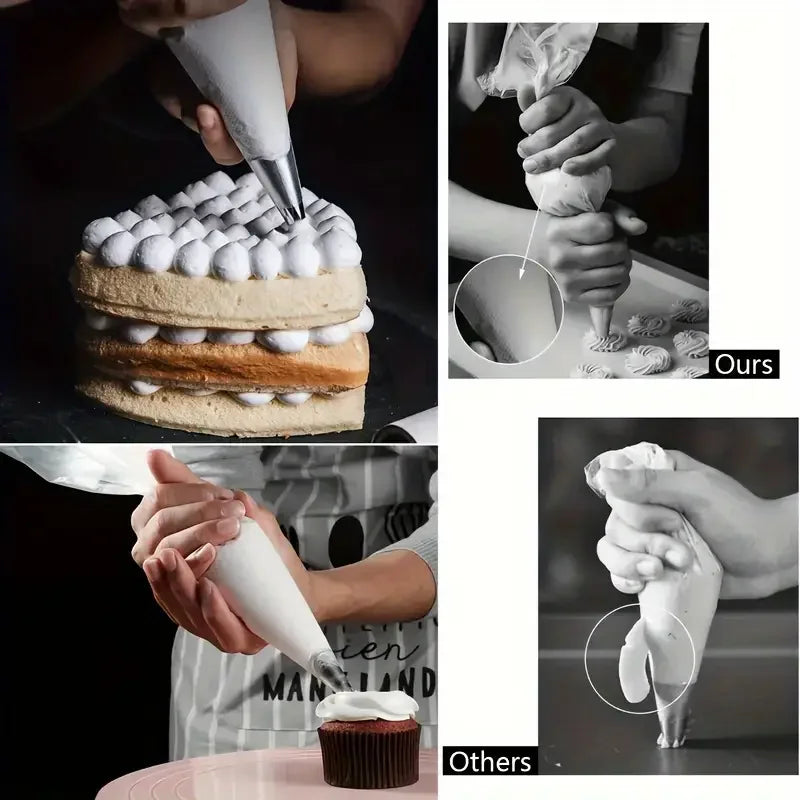 Disposable Pastry Piping Bags - 100 Pack