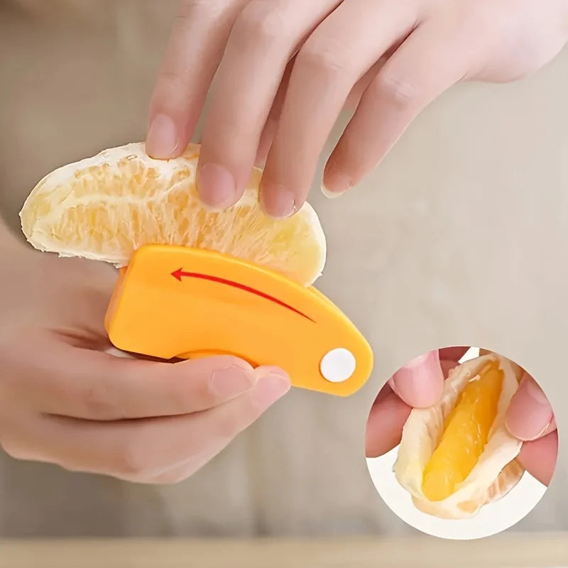 1PC peeler, plastic folding handle fruit peeler tool, vegetable and fruit cutter, creative lemon and grapefruit peeler, kitchen - Vaxicy