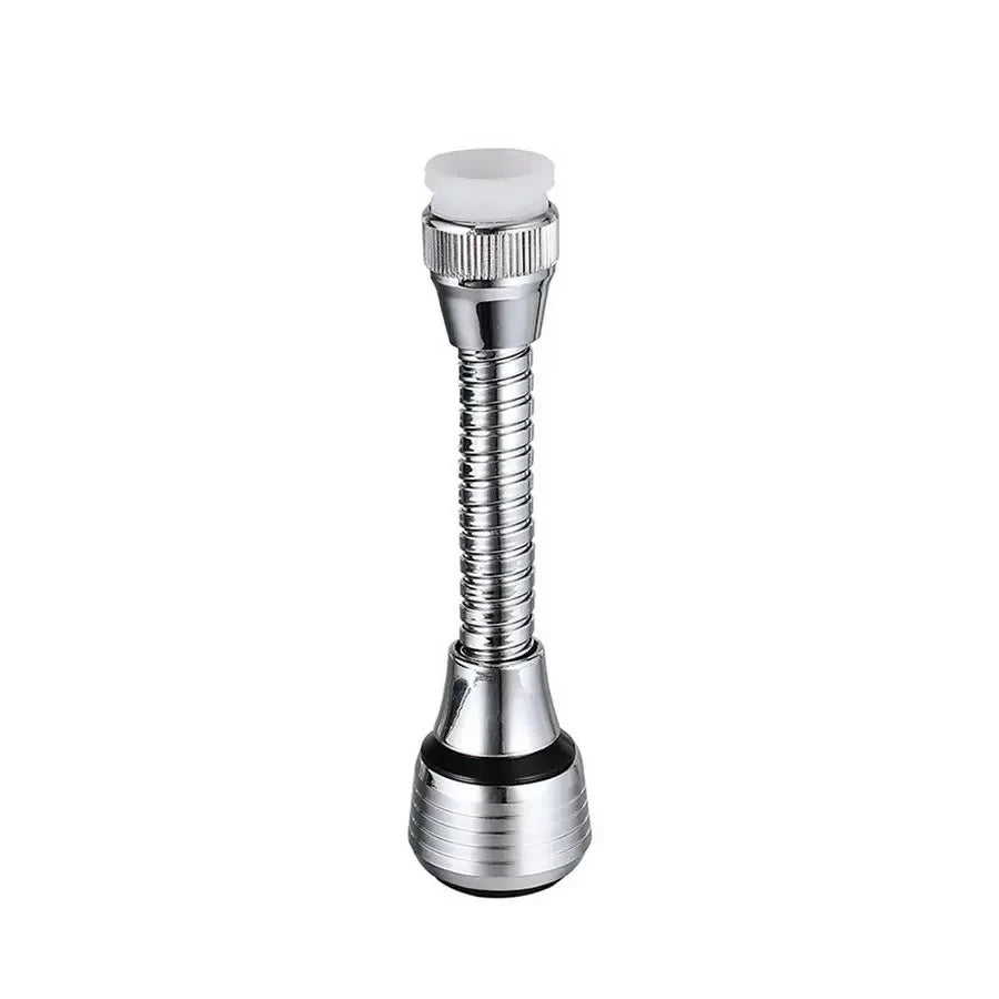 Kitchen Stainless Steel Faucet Sprinkler Water-saving Device Lengthening Rotating Splash Proof Sprinkler Spray Extender Bubbler - Vaxicy